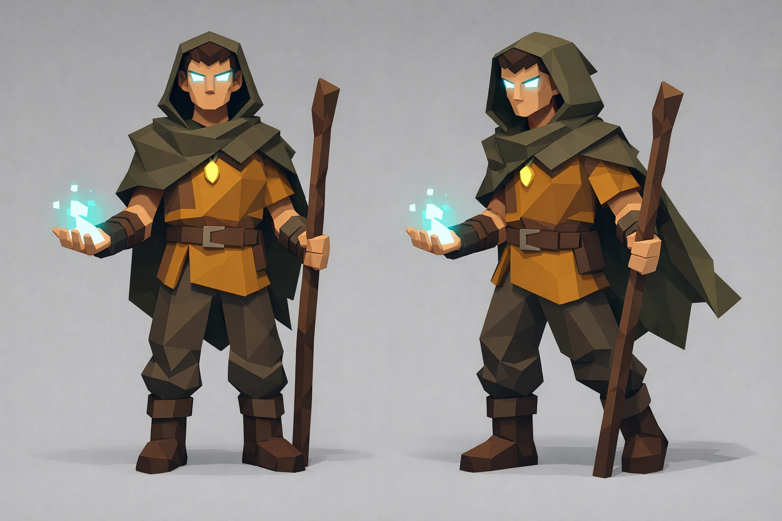 Le chercheur de vérité — direction artistique low-poly