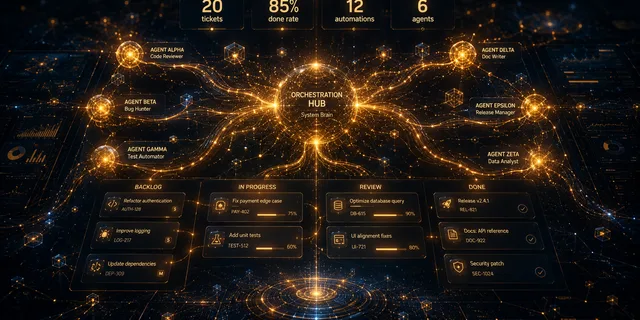 KittyClaw J+7 : ce qu'on a appris en laissant des agents piloter un kanban pour de vrai